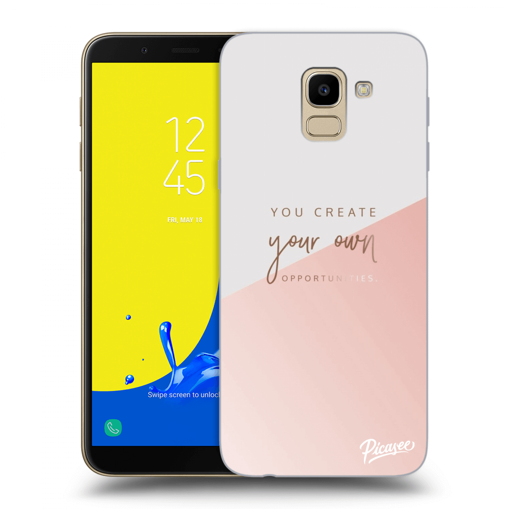 Picasee silikonový průhledný obal pro Samsung Galaxy J6 J600F - You create your own opportunities