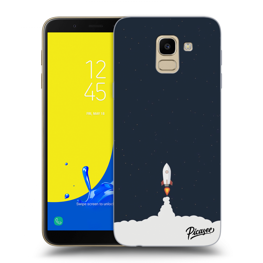 Picasee silikonový průhledný obal pro Samsung Galaxy J6 J600F - Astronaut 2