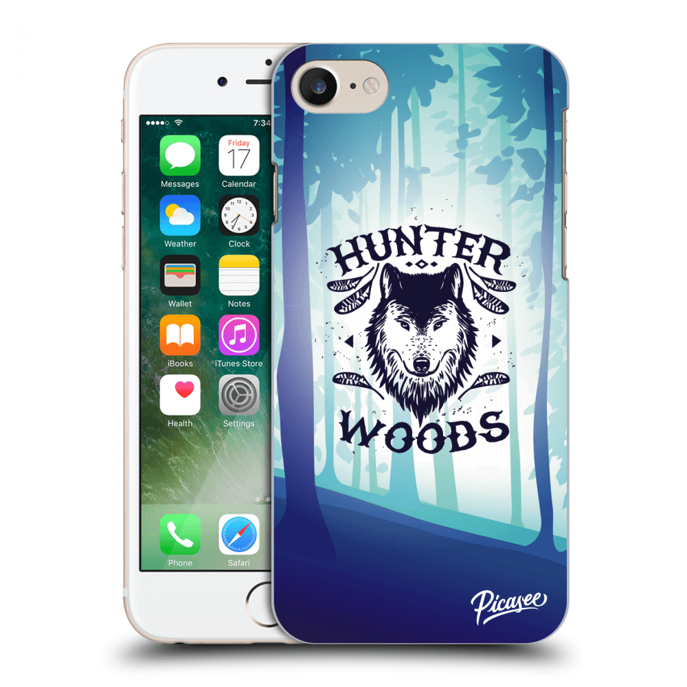 Picasee silikonový průhledný obal pro Apple iPhone 8 - Wolf 2