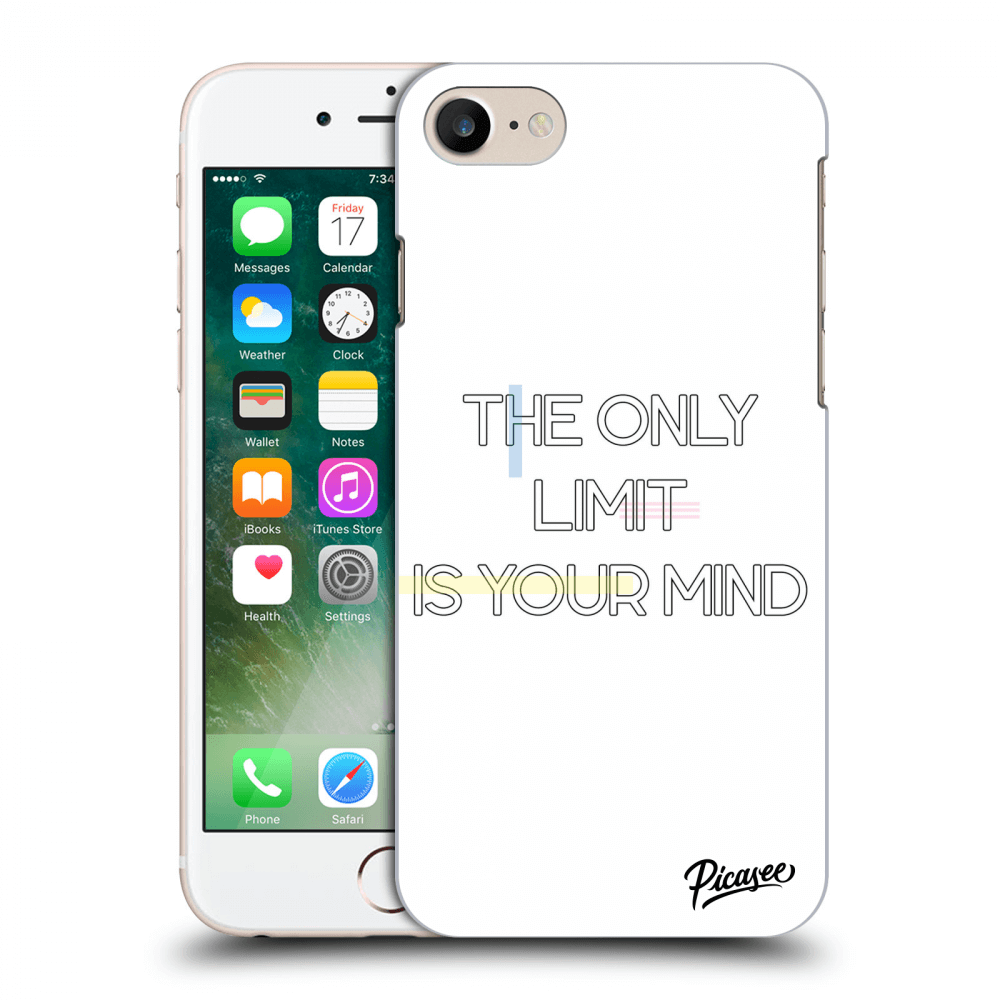 Picasee plastový průhledný obal pro Apple iPhone 8 - The only limit is your mind