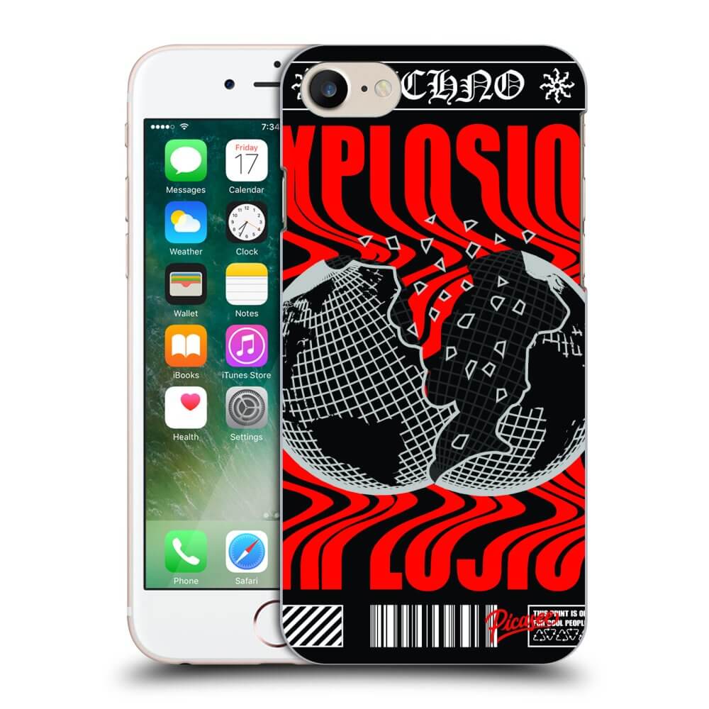Picasee silikonový černý obal pro Apple iPhone 8 - EXPLOSION