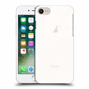 Picasee silikonový mléčný obal pro Apple iPhone 8 - Couple girl White