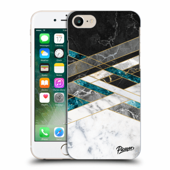 Picasee silikonový mléčný obal pro Apple iPhone 8 - Black & White geometry