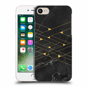 Picasee silikonový průhledný obal pro Apple iPhone 8 - Gold Minimal