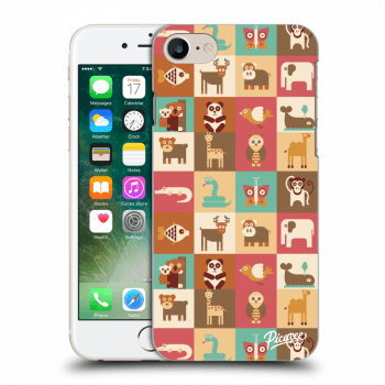 Picasee plastový průhledný obal pro Apple iPhone 8 - Animals