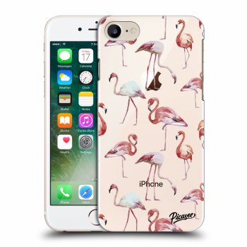 Picasee silikonový průhledný obal pro Apple iPhone 8 - Flamingos