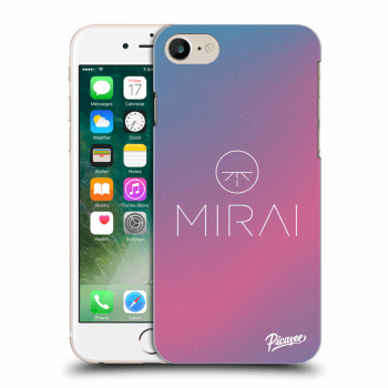 Picasee silikonový průhledný obal pro Apple iPhone 8 - Mirai - Logo