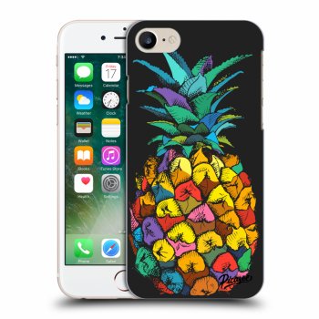 Picasee silikonový černý obal pro Apple iPhone 8 - Pineapple