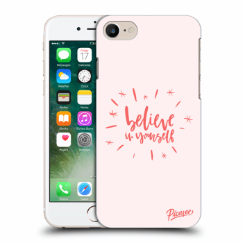 Picasee silikonový průhledný obal pro Apple iPhone 8 - Believe in yourself