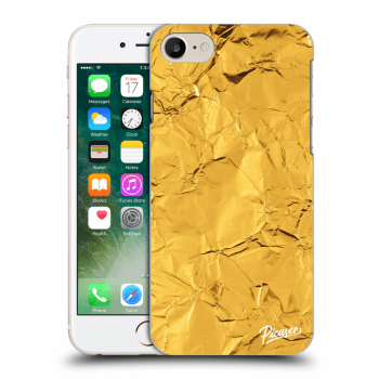 Picasee plastový průhledný obal pro Apple iPhone 8 - Gold