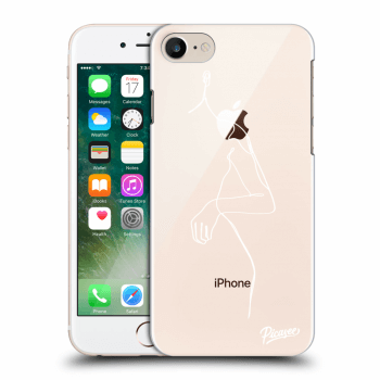 Picasee silikonový průhledný obal pro Apple iPhone 8 - Simple body White