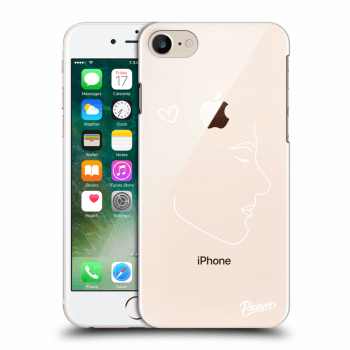 Picasee silikonový průhledný obal pro Apple iPhone 8 - Couple boy White