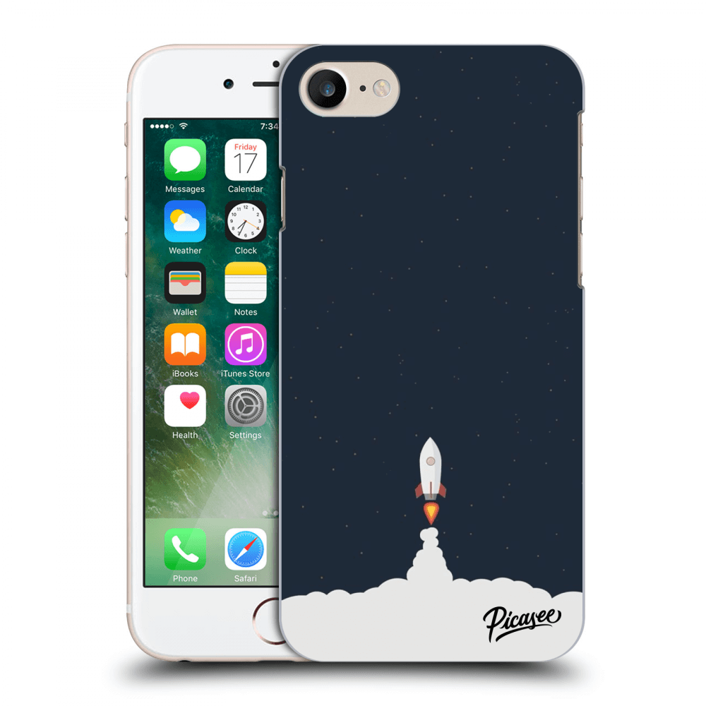 Picasee silikonový průhledný obal pro Apple iPhone 8 - Astronaut 2