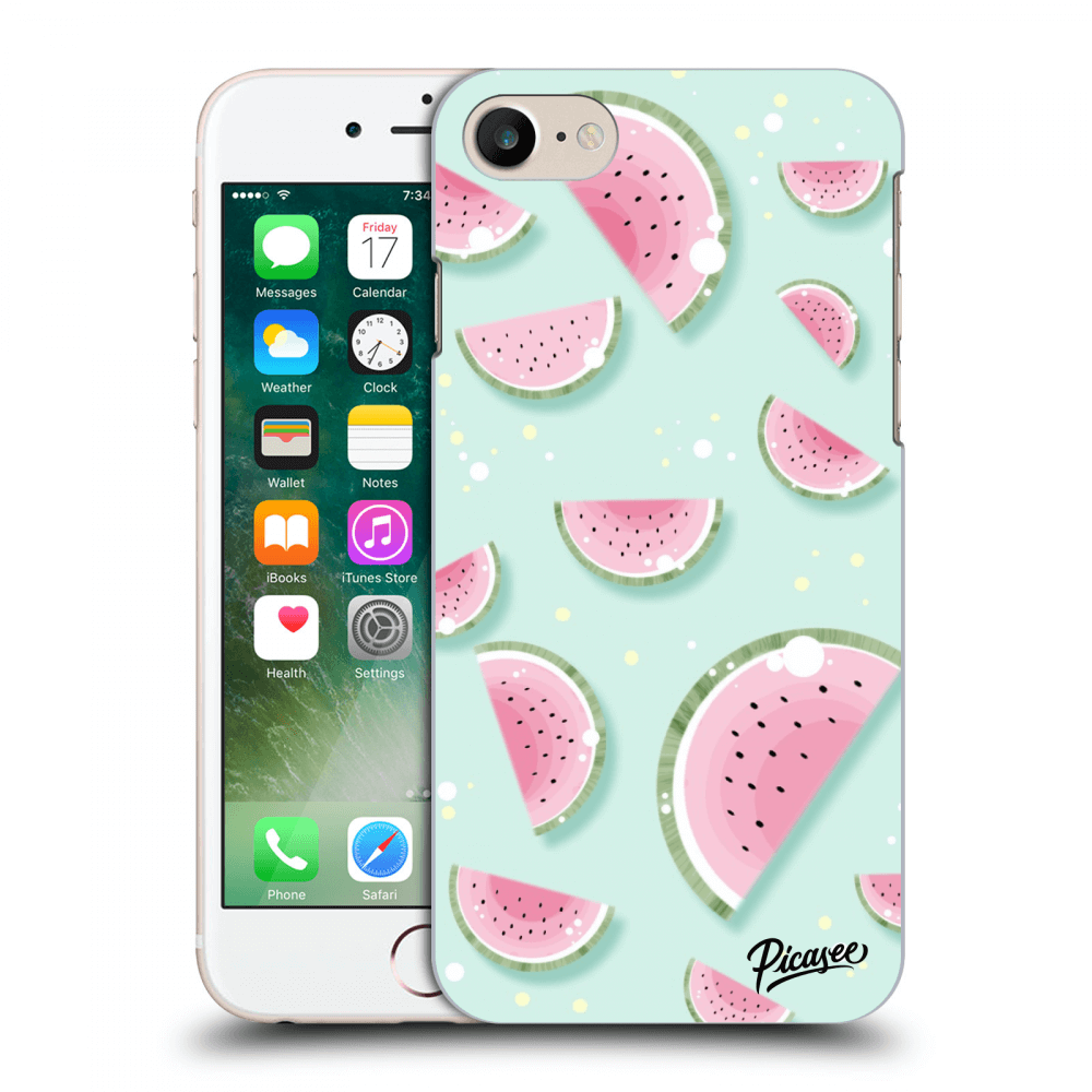 Picasee silikonový černý obal pro Apple iPhone 8 - Watermelon 2