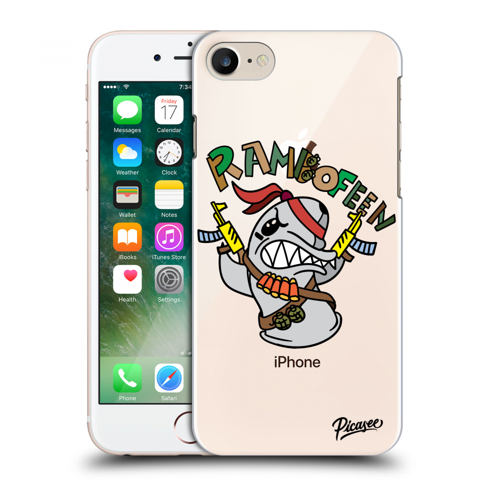 Picasee silikonový průhledný obal pro Apple iPhone 8 - Rambofen