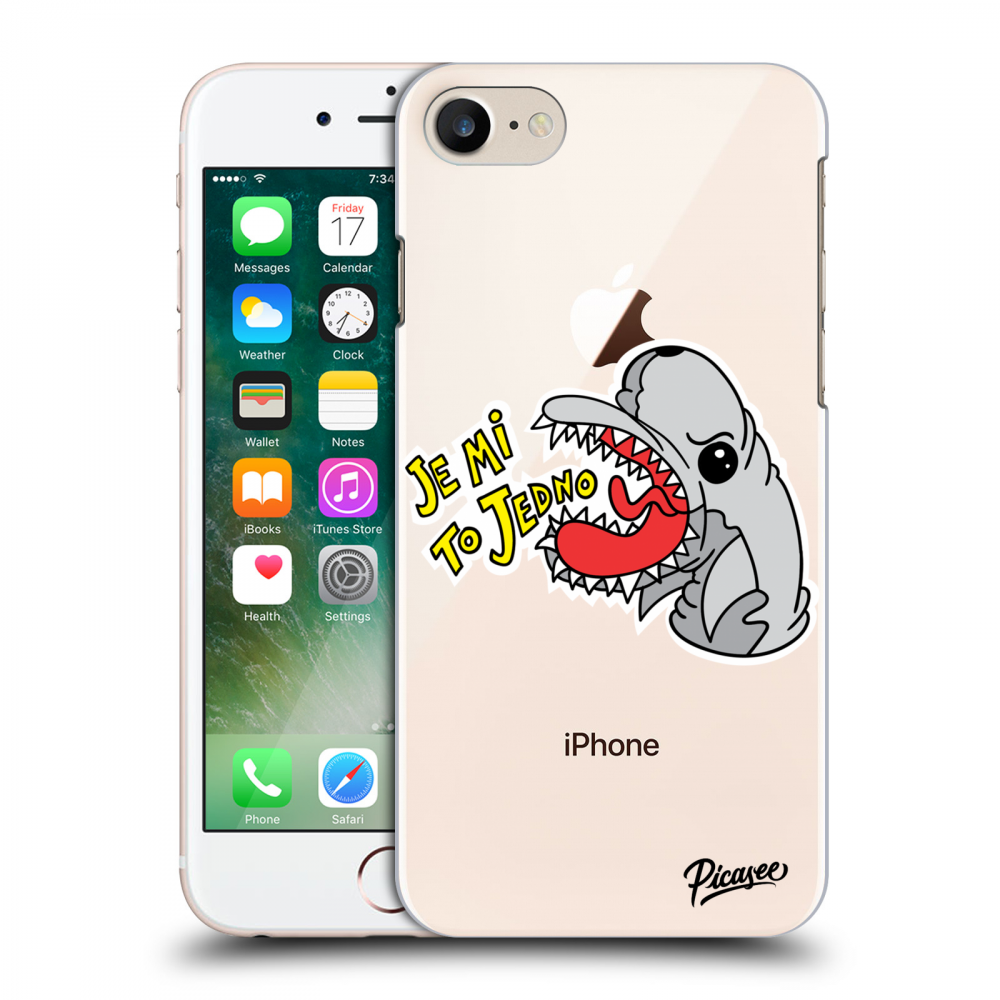 Picasee silikonový průhledný obal pro Apple iPhone 8 - Je mi to jedno