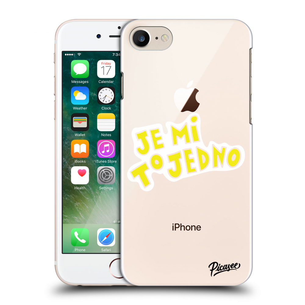 Picasee silikonový průhledný obal pro Apple iPhone 8 - Je mi to jedno 2