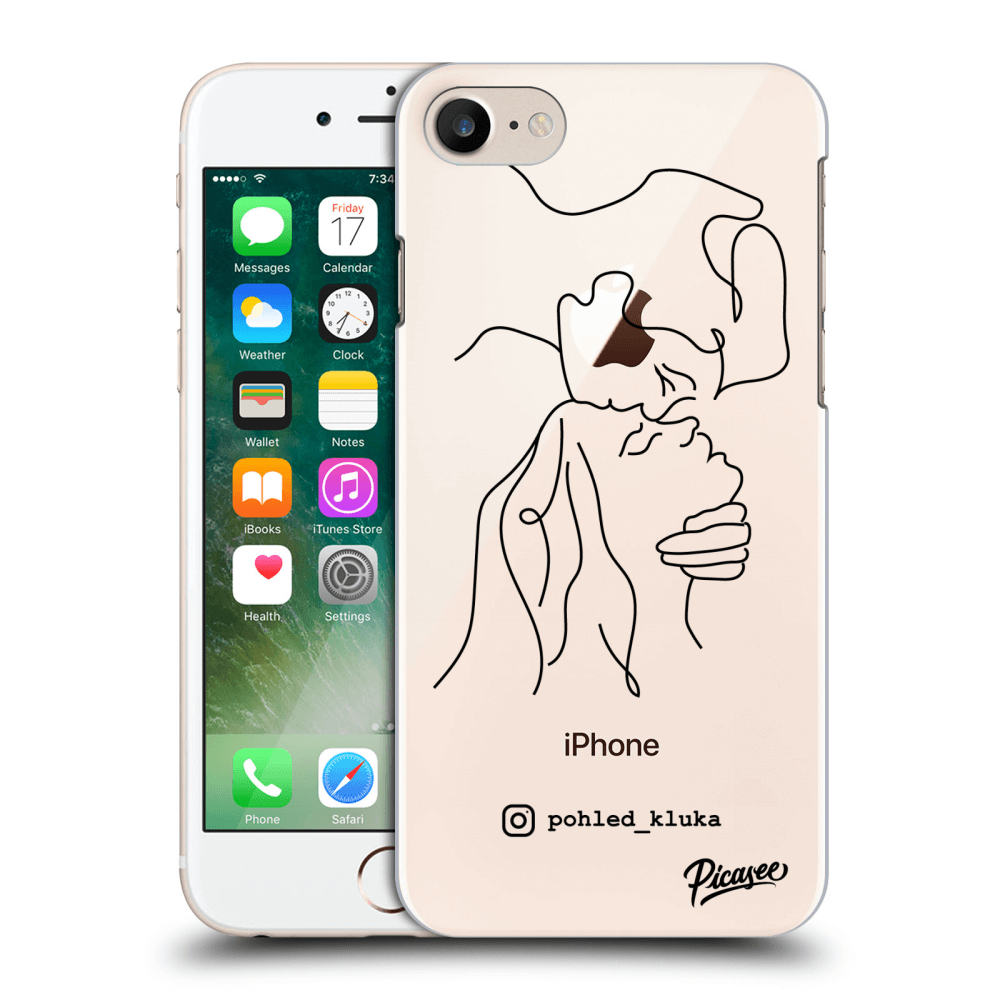 Picasee silikonový průhledný obal pro Apple iPhone 8 - Forehead kiss