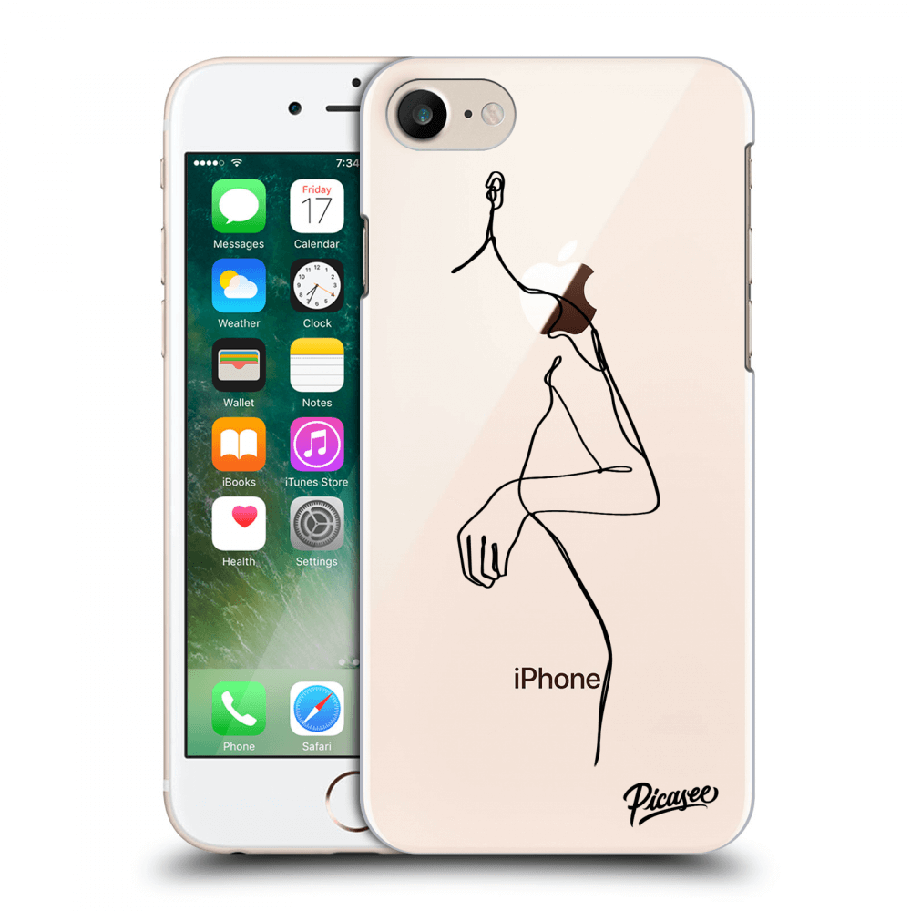 Picasee silikonový průhledný obal pro Apple iPhone 8 - Simple body