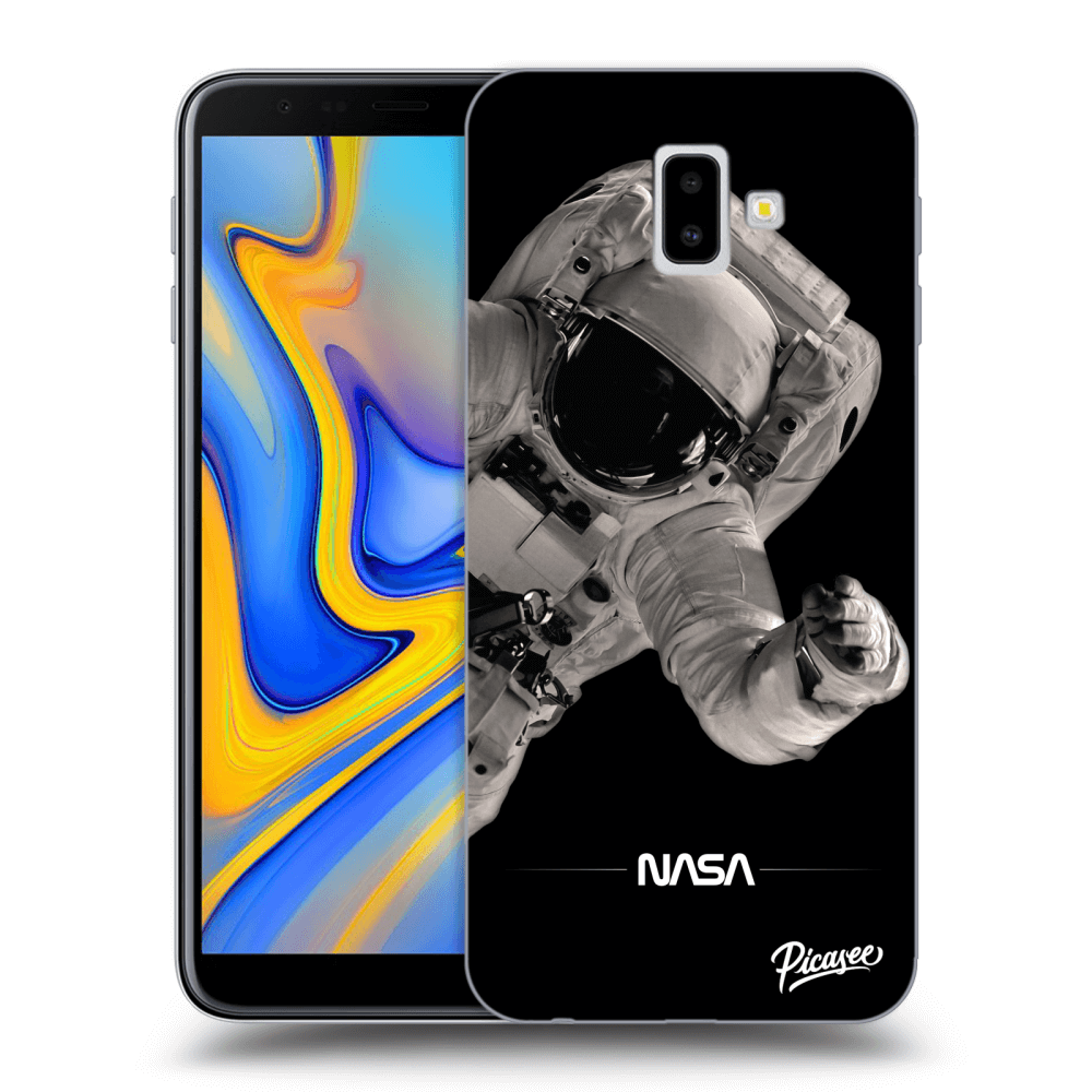 Picasee silikonový průhledný obal pro Samsung Galaxy J6+ J610F - Astronaut Big