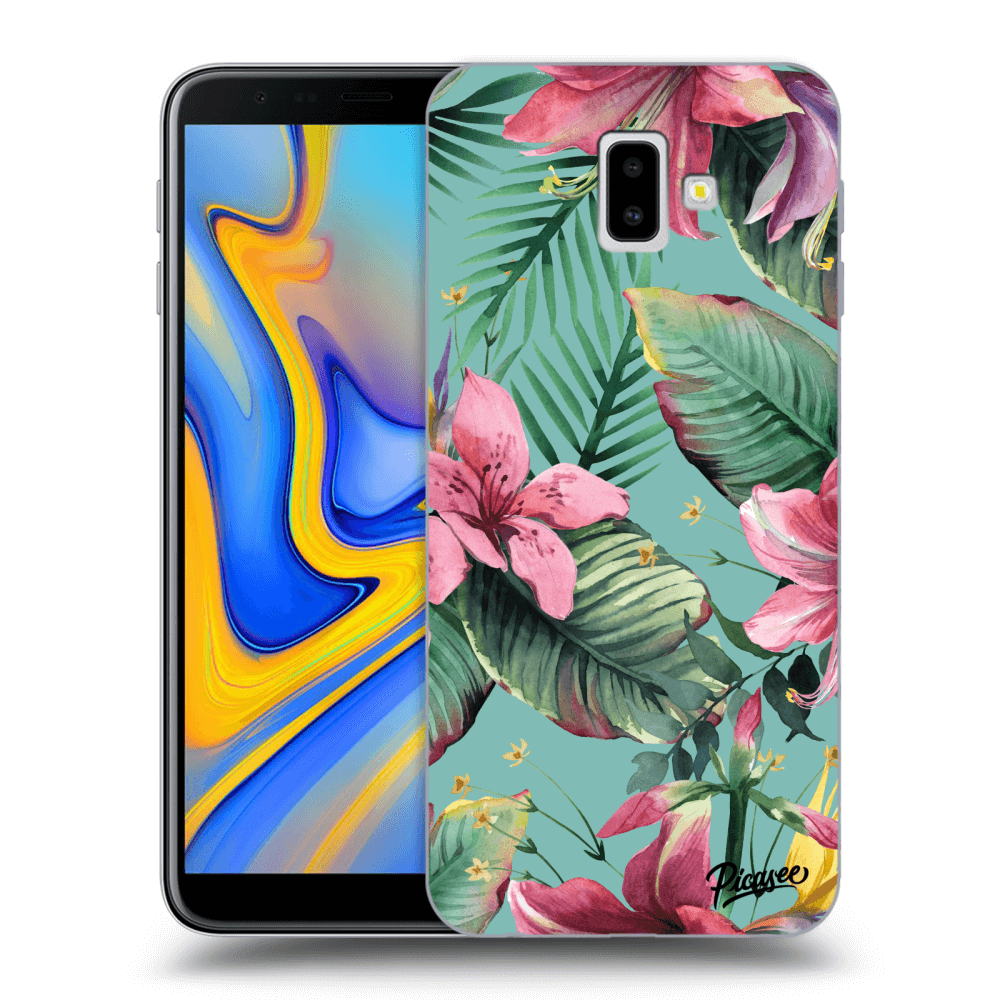 Picasee silikonový průhledný obal pro Samsung Galaxy J6+ J610F - Hawaii