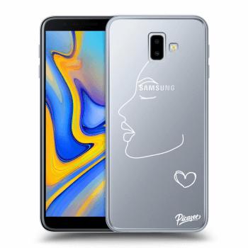 Picasee silikonový průhledný obal pro Samsung Galaxy J6+ J610F - Couple girl White