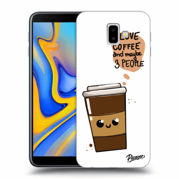Picasee silikonový průhledný obal pro Samsung Galaxy J6+ J610F - Cute coffee