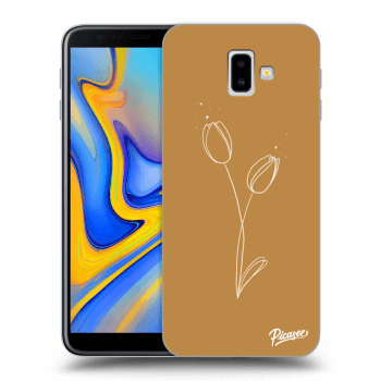 Picasee silikonový průhledný obal pro Samsung Galaxy J6+ J610F - Tulips