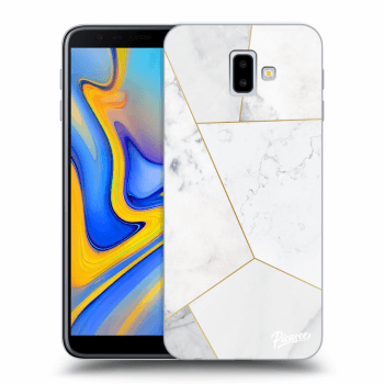 Obal pro Samsung Galaxy J6+ J610F - White tile