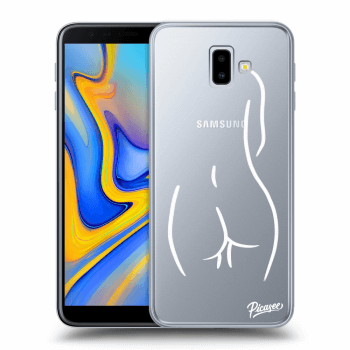 Obal pro Samsung Galaxy J6+ J610F - Svlečená Bílá