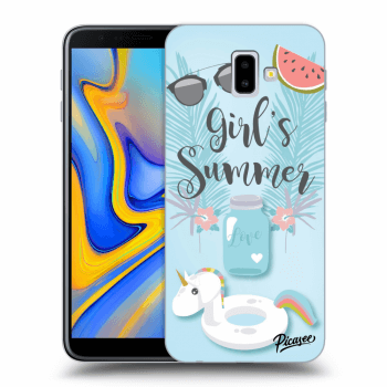 Picasee silikonový průhledný obal pro Samsung Galaxy J6+ J610F - Girls Summer