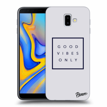 Picasee silikonový průhledný obal pro Samsung Galaxy J6+ J610F - Good vibes only