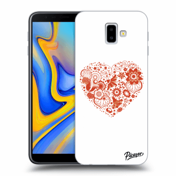 Picasee silikonový průhledný obal pro Samsung Galaxy J6+ J610F - Big heart