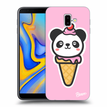 Picasee silikonový průhledný obal pro Samsung Galaxy J6+ J610F - Ice Cream Panda