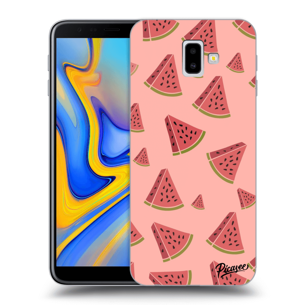 Picasee silikonový průhledný obal pro Samsung Galaxy J6+ J610F - Watermelon