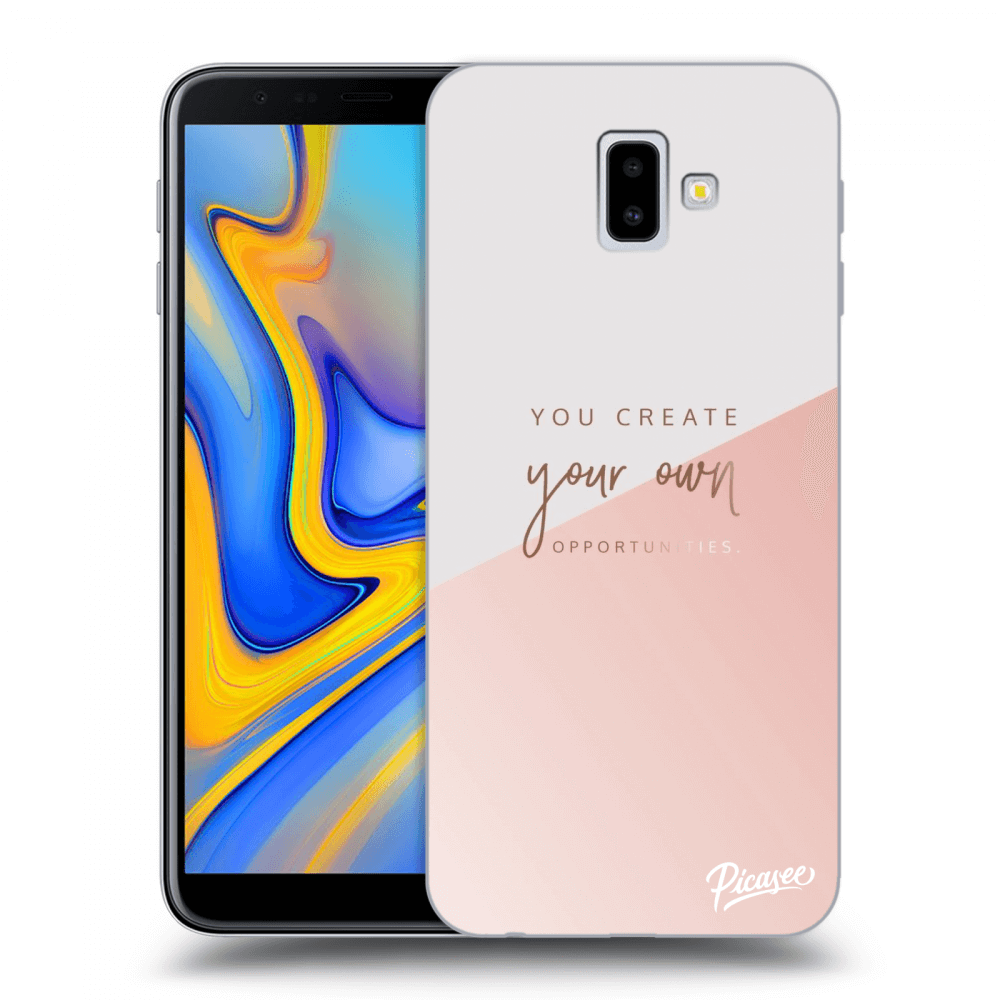 Picasee silikonový průhledný obal pro Samsung Galaxy J6+ J610F - You create your own opportunities