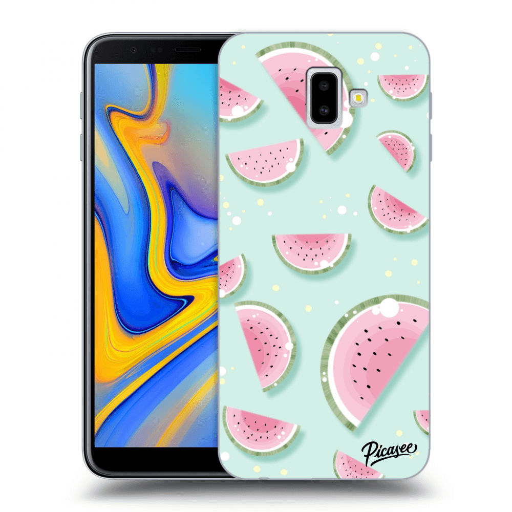 Picasee silikonový průhledný obal pro Samsung Galaxy J6+ J610F - Watermelon 2