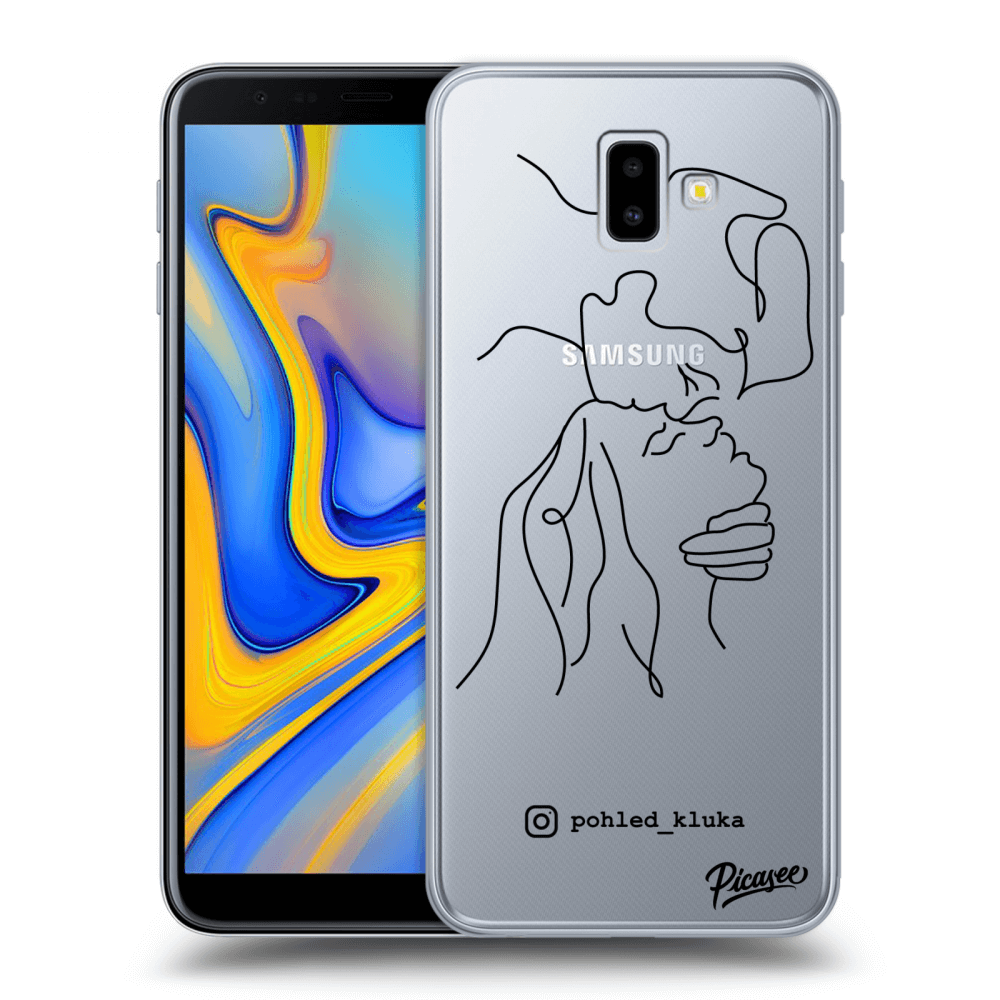 Picasee silikonový průhledný obal pro Samsung Galaxy J6+ J610F - Forehead kiss