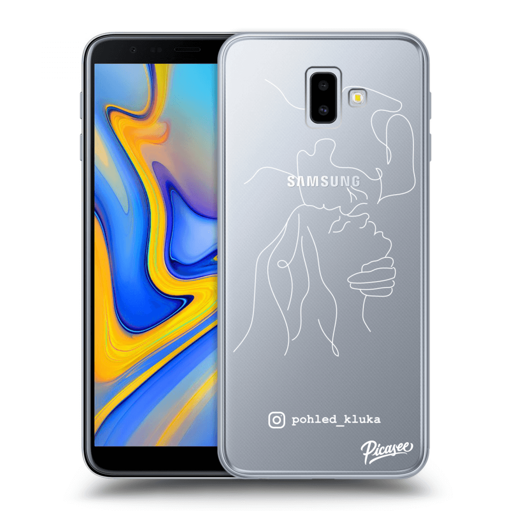 Picasee silikonový průhledný obal pro Samsung Galaxy J6+ J610F - Forehead kiss White