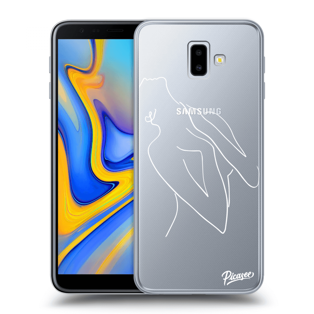 Picasee silikonový průhledný obal pro Samsung Galaxy J6+ J610F - Sensual girl White