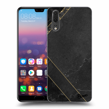 Obal pro Huawei P20 - Black tile