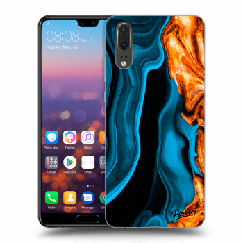 Obal pro Huawei P20 - Gold blue