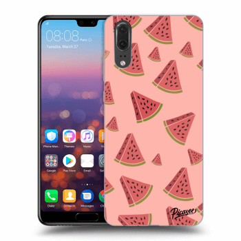 Picasee silikonový černý obal pro Huawei P20 - Watermelon