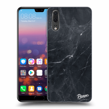 Obal pro Huawei P20 - Black marble