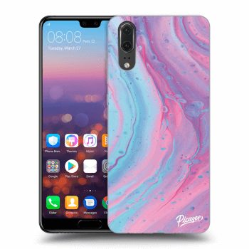 Obal pro Huawei P20 - Pink liquid