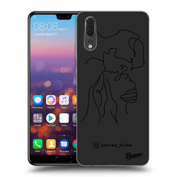 Picasee silikonový černý obal pro Huawei P20 - Forehead kiss
