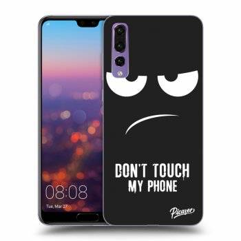Picasee silikonový černý obal pro Huawei P20 Pro - Don't Touch My Phone