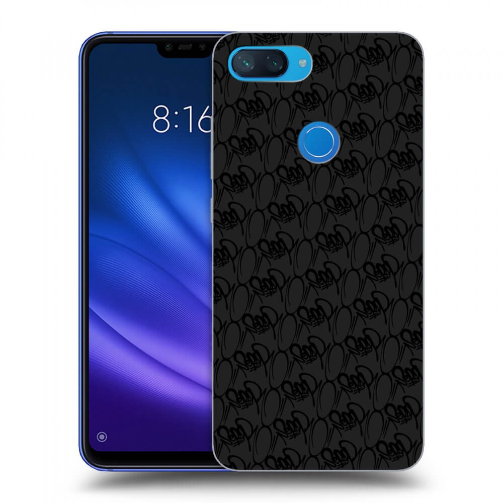 Picasee silikonový černý obal pro Xiaomi Mi 8 Lite - Separ - Black On Black 2