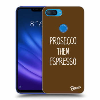 Picasee silikonový průhledný obal pro Xiaomi Mi 8 Lite - Prosecco then espresso