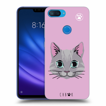 Picasee silikonový průhledný obal pro Xiaomi Mi 8 Lite - Chybí mi kočky - Růžová